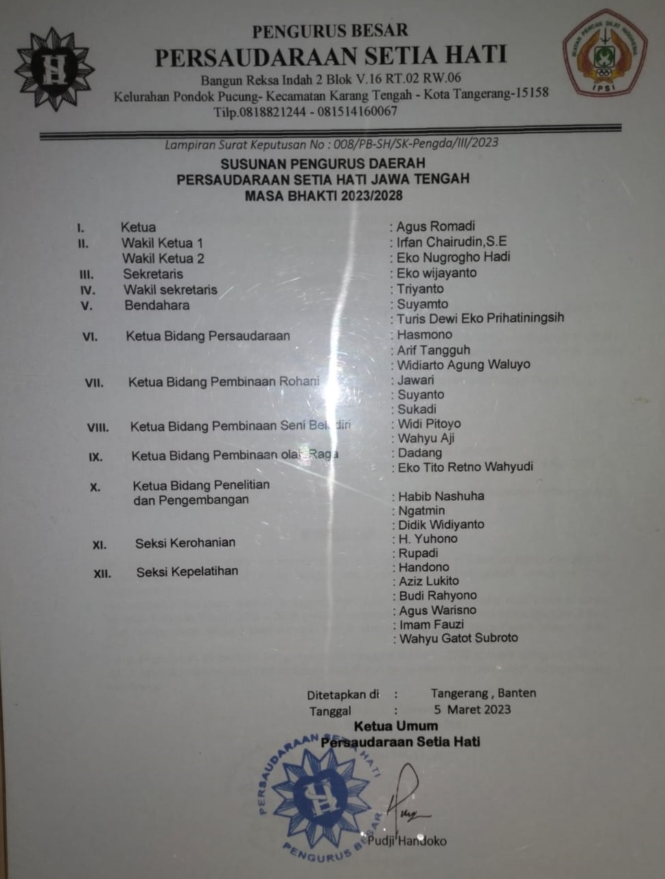 Pengurus Pengda Jateng - 01 Pengurus Pengda Jateng - 01